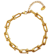 Load image into Gallery viewer, U shape chunky link Stainless Steel bracelet
