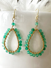 Load image into Gallery viewer, Gemstone Midi teardrop earrings