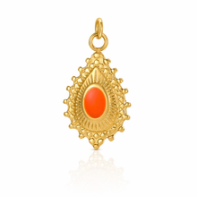 Load image into Gallery viewer, Pretty beaded teardrop charm pendant - 2 colours