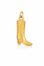 Load image into Gallery viewer, Gold Cowboy Boot charms - 3 designs