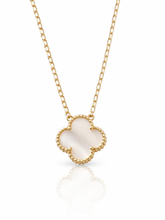 Load image into Gallery viewer, Four leaf clover pendant gold necklace