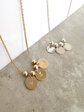 Load image into Gallery viewer, Personalised Disc Bead Pendant Necklace