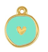 Load image into Gallery viewer, Gold Boho "Summer Vibes" Heart Enamel Pendant Necklace - 3 colours