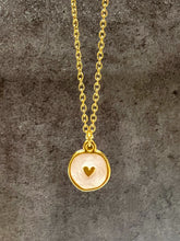 Load image into Gallery viewer, Gold Boho "Summer Vibes" Heart Enamel Pendant Necklace - 3 colours