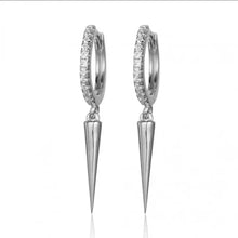 Load image into Gallery viewer, Spike Charm Huggie hoops - 4 styles