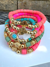 Load image into Gallery viewer, Santorini Colourful 6mm Bracelet