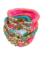 Load image into Gallery viewer, Santorini Colourful 6mm Bracelet