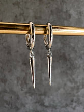 Load image into Gallery viewer, Spike Charm Huggie hoops - 4 styles