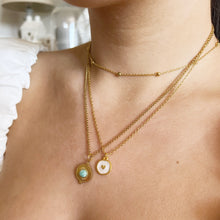 Load image into Gallery viewer, Gold Boho "Summer Vibes" Heart Enamel Pendant Necklace - 3 colours