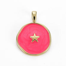 Load image into Gallery viewer, Gold Boho "Summer Vibes" Star Enamel Pendant Necklace - 4 colours