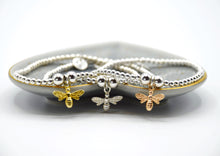 Load image into Gallery viewer, Bee Charm Beaded Bracelet