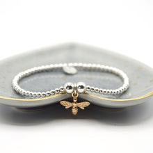 Load image into Gallery viewer, Bee Charm Beaded Bracelet