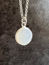 Load image into Gallery viewer, White Druzy Sterling Silver Necklace