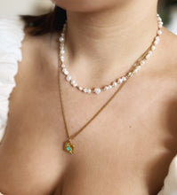 Load image into Gallery viewer, Gold Boho “Summer Vibes” Square Sunburst Pendant Necklace - 2 colours