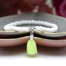 Load image into Gallery viewer, Neon Mini Tassel Bead Bracelet
