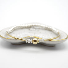 Load image into Gallery viewer, Sterling Silver and Gold Filled Simplicity Big Ball Bracelet