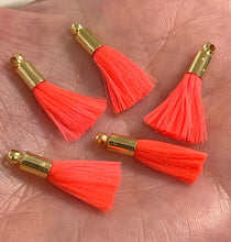 Load image into Gallery viewer, Neon Mini Tassel Bead Bracelet