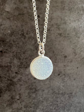 Load image into Gallery viewer, White Druzy Sterling Silver Necklace