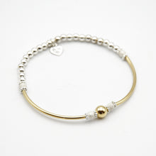 Load image into Gallery viewer, Sterling Silver and Gold Filled Simplicity Big Ball Bracelet