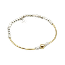 Load image into Gallery viewer, Sterling Silver and Gold Filled Simplicity Big Ball Bracelet