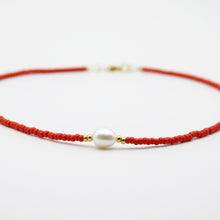 Load image into Gallery viewer, Colourful Freshwater Pearl Beaded 16” Choker Necklace