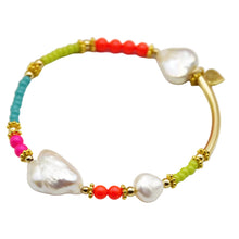 Load image into Gallery viewer, Large Baroque Freshwater Pearl Summer Bracelet