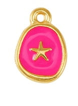Load image into Gallery viewer, Gold Boho "Summer Vibes" Starfish Enamel Pendant Necklace - 4 colours