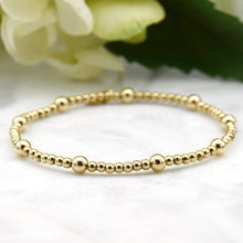 Load image into Gallery viewer, Gold Filled Simplicity 3mm/5mm Ball Mini Satellite Bracelet