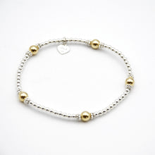 Load image into Gallery viewer, Sterling Silver and Gold Filled Simplicity Satellite Bracelet
