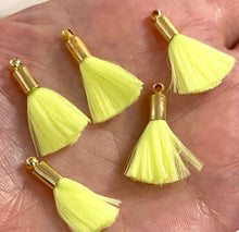 Load image into Gallery viewer, Neon Mini Tassel Bead Bracelet