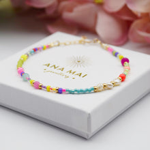 Load image into Gallery viewer, Colourful Multibeaded Anklet