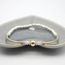 Load image into Gallery viewer, Sterling Silver and Gold Filled Simplicity Big Ball Bracelet
