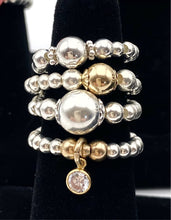 Load image into Gallery viewer, 6mm Ball Beaded Stretch Ring