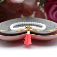 Load image into Gallery viewer, Neon Mini Tassel Bead Bracelet