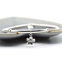 Load image into Gallery viewer, Flower charm Bead and Tube Bracelet