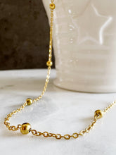 Load image into Gallery viewer, Gold Boho “Summer Vibes” Plain Satellite Necklace