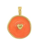 Load image into Gallery viewer, Gold Boho “Summer Vibes” Pink Heart Pendant Necklace - 2 colours
