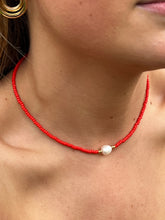 Load image into Gallery viewer, Colourful Freshwater Pearl Beaded 16” Choker Necklace
