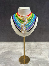 Load image into Gallery viewer, Colourful Freshwater Pearl Beaded 16” Choker Necklace