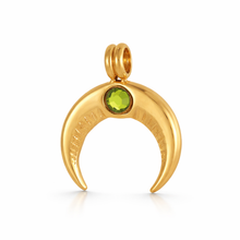 Load image into Gallery viewer, Crystal Gold horn charm - 4 colours
