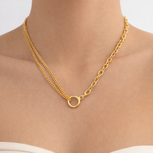 Load image into Gallery viewer, The Double Row Chunky Chain necklace
