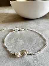 Load image into Gallery viewer, Gemstone Adjustable Slider Chain Bracelet
