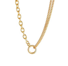 Load image into Gallery viewer, Crystal Charm Stainless Steel double row necklace
