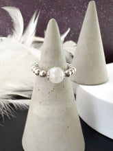 Load image into Gallery viewer, 6mm Gemstone Beaded Stretch Ring - various
