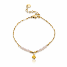 Load image into Gallery viewer, Flower charm beaded bracelet
