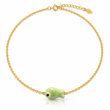 Load image into Gallery viewer, Enamelled Fish Gold Chain Necklace - 11 colours
