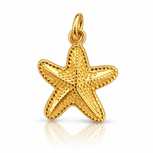Load image into Gallery viewer, Midi Gold Starfish pendant charms - 3 styles
