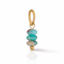 Load image into Gallery viewer, 3 Stone beaded charm - 2 colours
