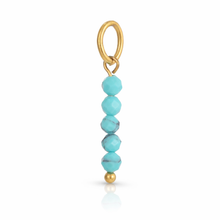Load image into Gallery viewer, 5 bead round gemstone charms - 3 colours
