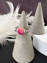 Load image into Gallery viewer, 8mm Gemstone Beaded Stretch Ring - various
